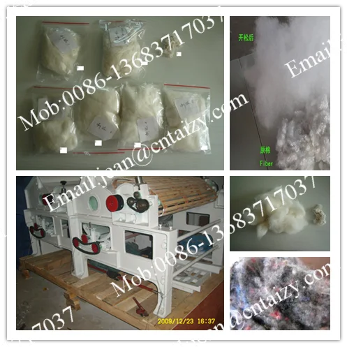 Cotton Waste Machine Fiber Garnett Machine / Waste Fabric Tearing Machine / Textile Waste Recycling Machine of Two Roller