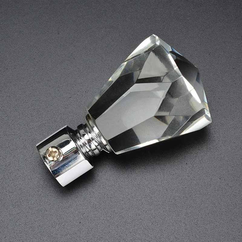 Stardeco high quality PVC package single double crystal curtain rods sets with curtain accessories