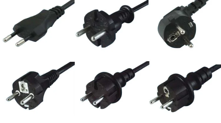 
VDE approval euro schuko 250v power plug and IEC C13 