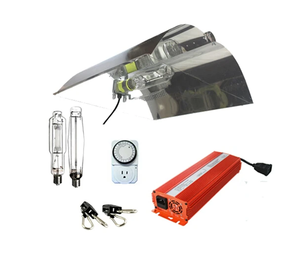 Pro Series HPS MH 1000W Air Cool Hood Double Ended Complete Grow Light Kit