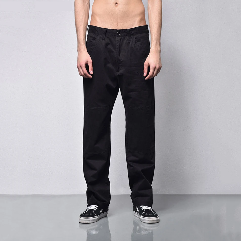 2019 China manufacturer Solid color Elastic Trousers men cotton pants