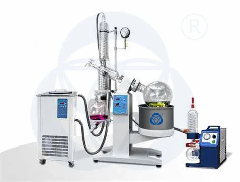 50l lowest price rotary evaporator with chiller and vacuum pump used for vacuum distilltion and ethanol recovery