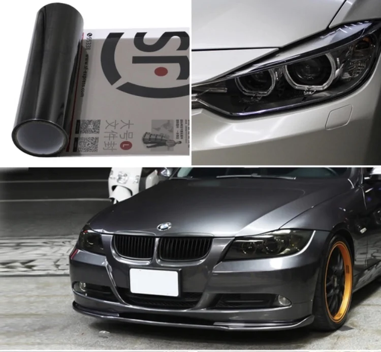 Cheap price red black green vinyl wrap car headlight tail light protection film