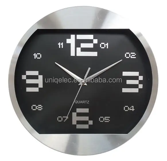 30 см кварцевые алюминиевые настенные часы на заказ современные настенные часы