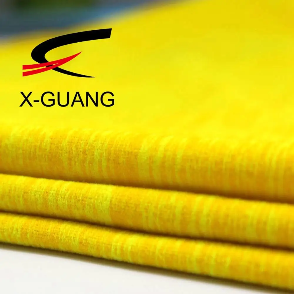 Outdoors Resistant Anti-uv Antibacterial Space Dye Sport Knit Fabric For Yoga Running Tshirt