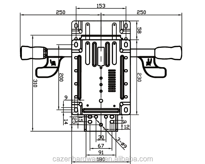 High Quality Mesh customized recliner chair mechanism Pass BIFMA Testing of Office chair components in huzhou