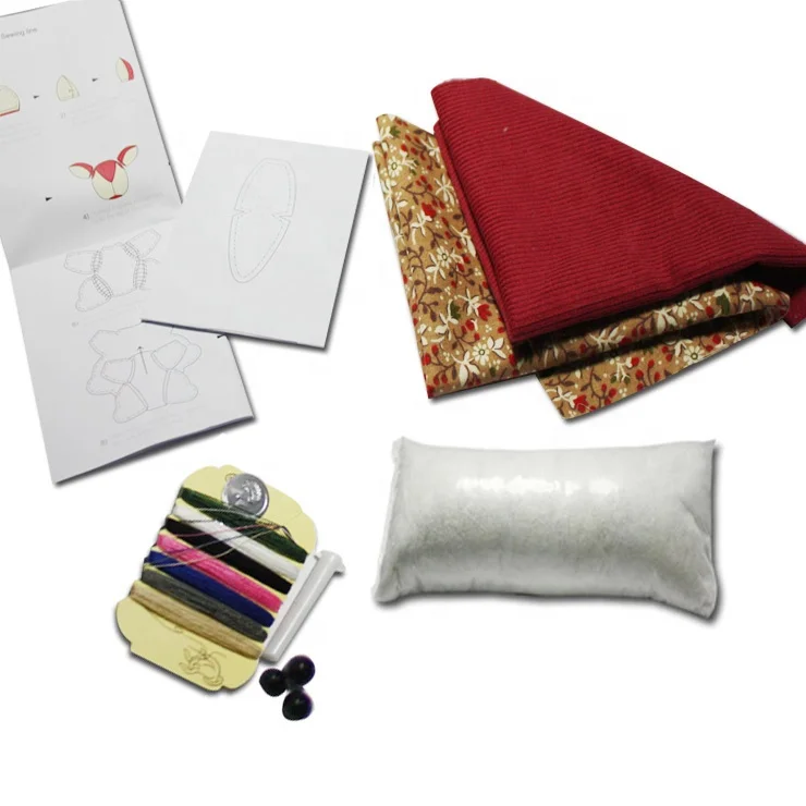 DIY Animal Kit  Squirrel Stitching Kit Gift DIY Fabric Sewing Kit