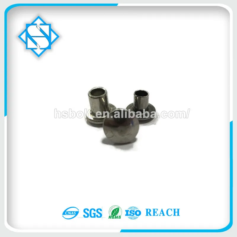 Top Quality DIN7340 Metal Flat Head Tubular Rivets with Sample Free