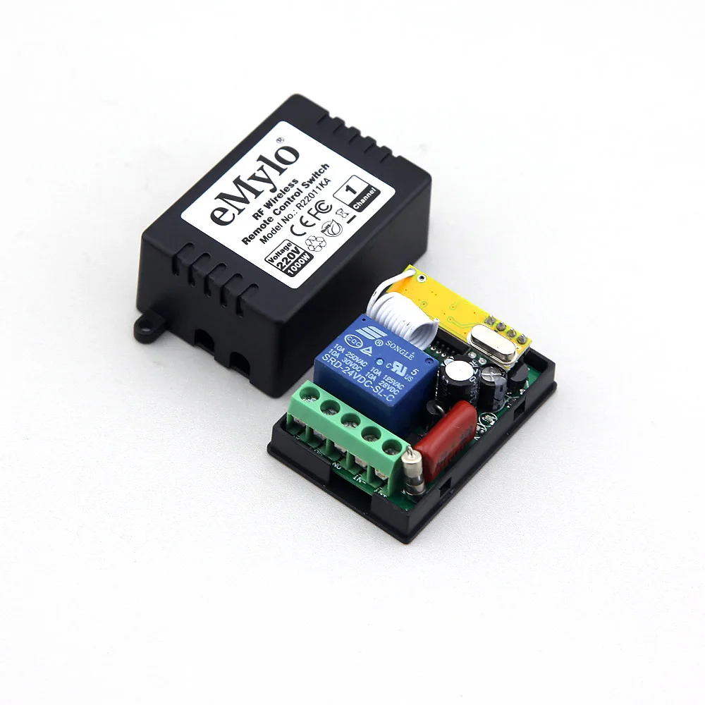 eMylo Transmitter with Receiver Light Switch with Remote for Smart Life Wireless Relay