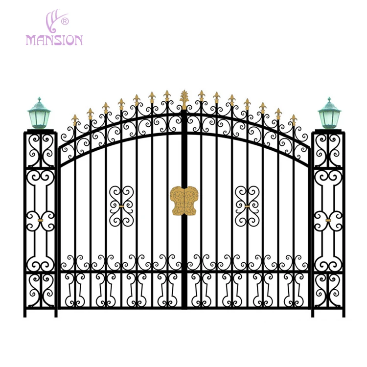 Fancy Design Iron Pipe Simple House Front Gate