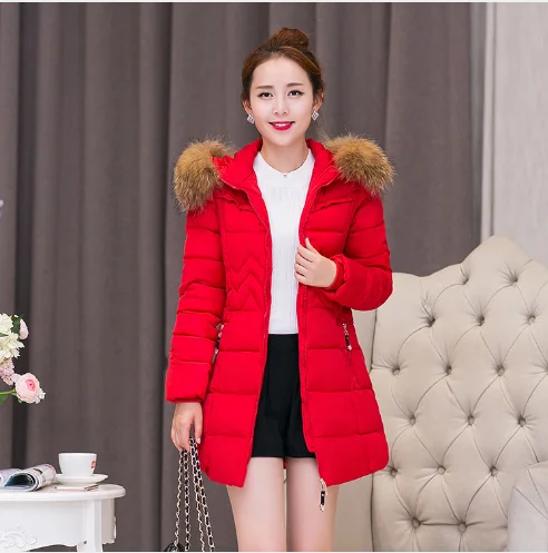 2022 Hot Selling Midi Pattern Women Winter Coats Lady Thick Jacket Warm Clothing Girl Down Jacket Wholesalers