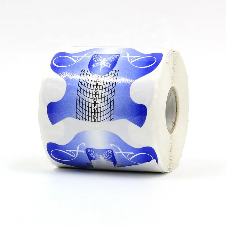 
Blue Butterfly Nail Forms for Nails Art Sculpting Nail Forms Guide Extension Sticker 