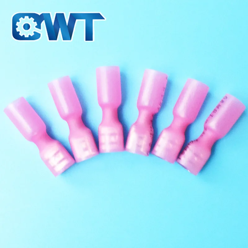 QWT 220pcs Fully Insulated Electrical Crimp Heat Shrink Female And Male Terminals Waterproof Splice Butt Connectors Kit