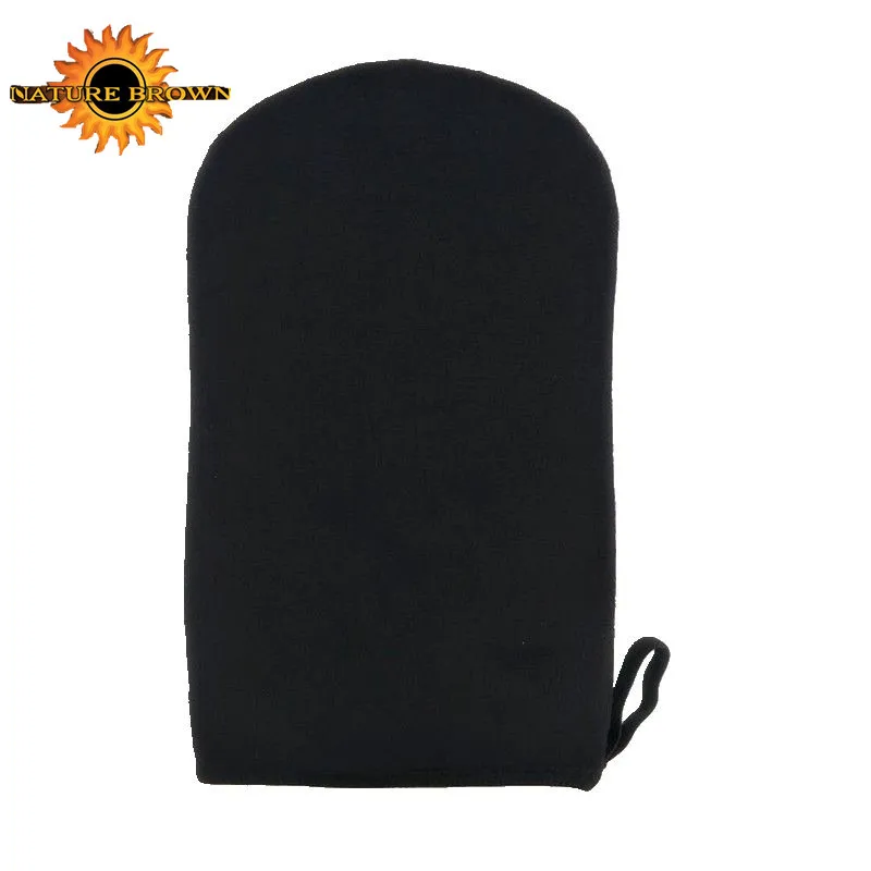 
2018 new products velvet custom logo back tanning mitt 
