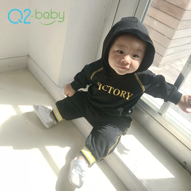 
Q2-baby Bulk Buying Infant Boutique Clothing Set Custom Made Baby Tracksuits 