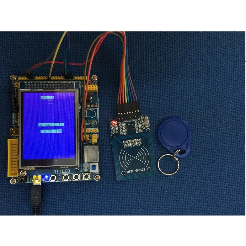 STM32 Based RFID Reader System 2.8inch LCD module,S50 Socket