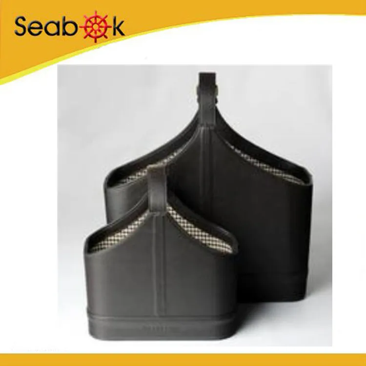 Кожаный Органайзер, новая корзина для хранения из искусственной кожи с лентой, корзины, подарок