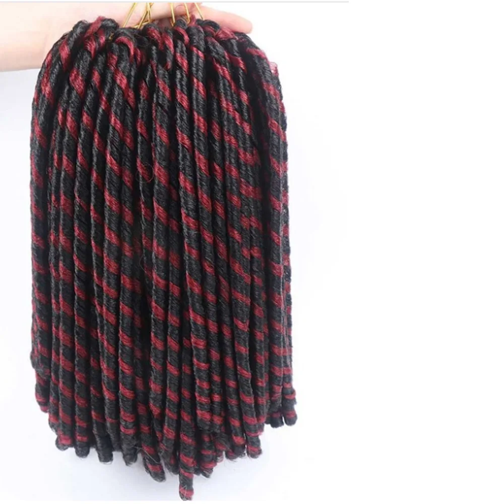 Cheap Braids Short Faux Locs Crochet Synthetic Hair for Black Women Dreadlock Locs Crochet Hair Pre-Looped  in braiding Hair