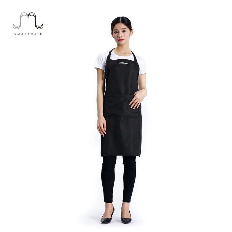 Custom Logo Fabric Beauty Apron Half Waterproof Barber Hairdresser Aprons Salon Hair Cut Apron Customized