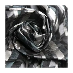 JBS5157N Wholesale china merchandise cheap polyester rolls knit spandex jacquard abstract line fabric