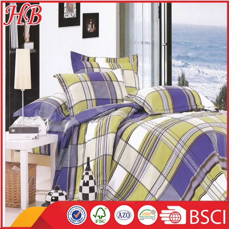 
China factory direct sale 4 pcs printing hotel bed set,100% polyester bed sheets made in china 