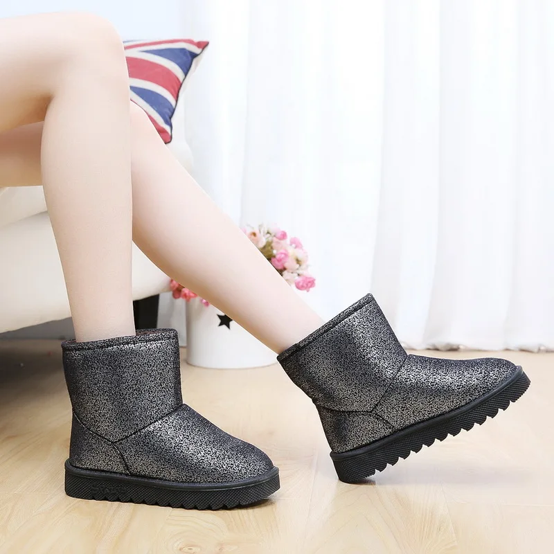 2015 snow boots female waterproof brand women winter rain