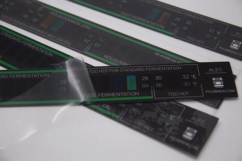 printing custom temperature indicator heat color changing label