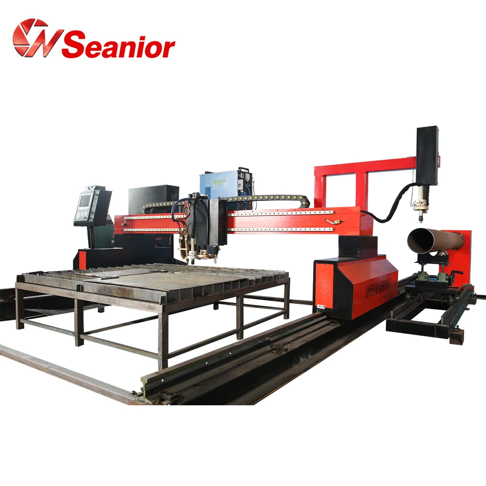 
Sean High Precision CNC gantry Plasma and oxygene acetylen metal cutting steel pipe profile machinery 