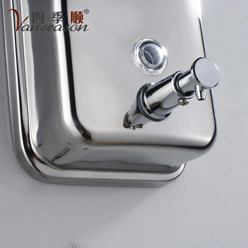 Настенный дозатор жидкого мыла из нержавеющей стали