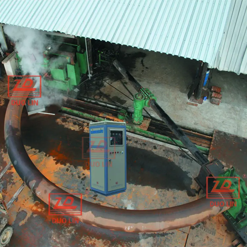 Oil pipeline induction pipe bending machine