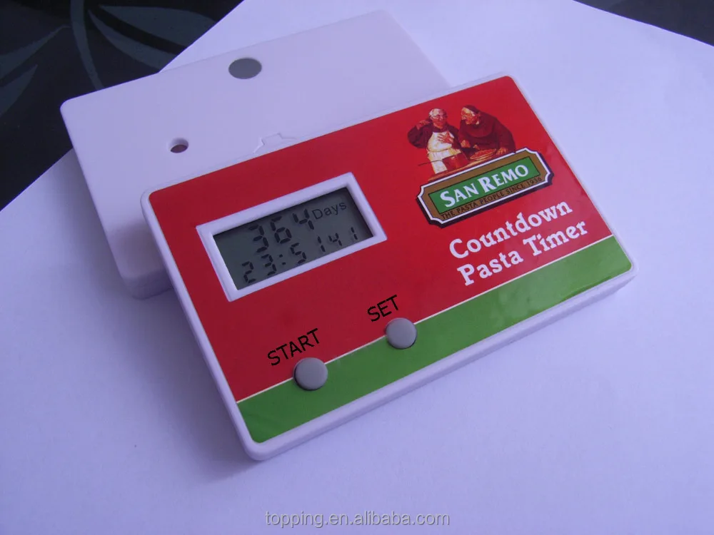 Card shape magnet day count down timer reminder can stick onto metal surface