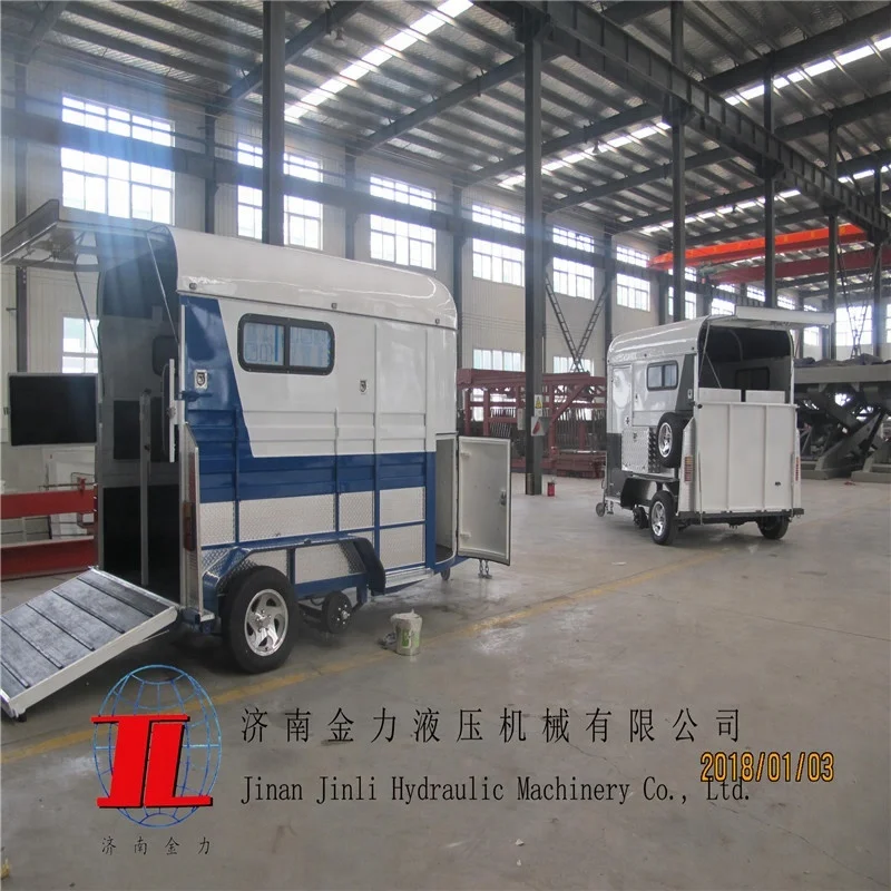 
2HSL-D 2 horse trailer straight load with kitchen 