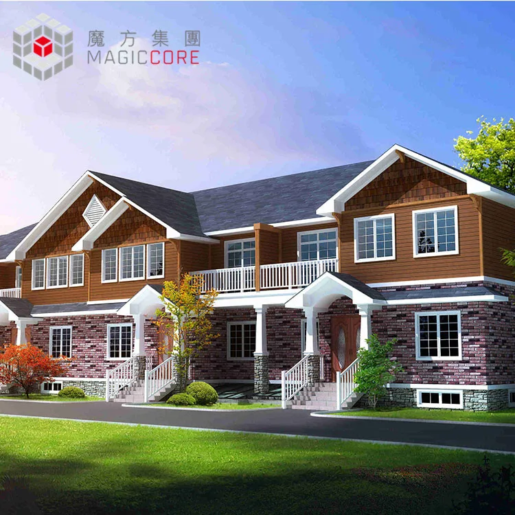 cold rolling steel ready made villa design lowes ceramic village houses modern light gauge steel structure villa
