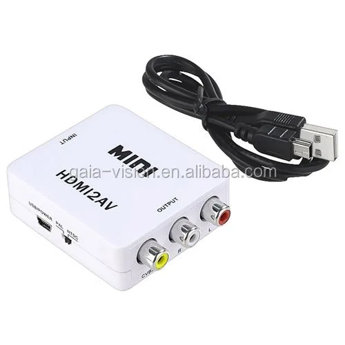 HDMI2AV Converter Mini Size HDMI to AV Converter Full HDCP 1080P hdmi converter adapter