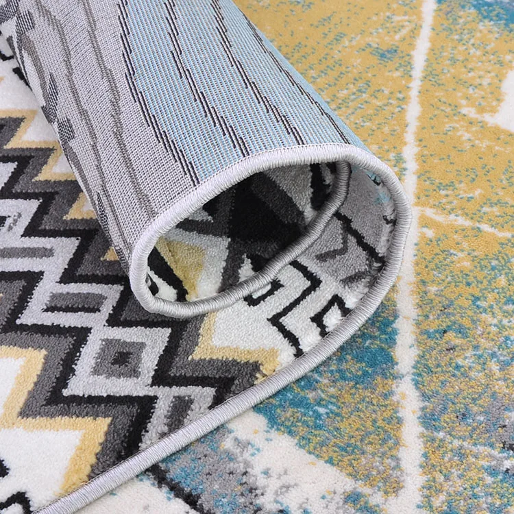Factory wholesale price luxury fashion design living room carpet mixed woven material comfortable carpet