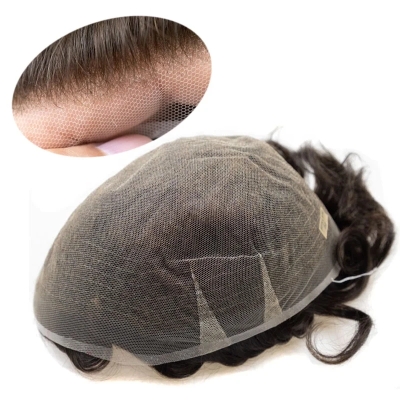 Full Lace Natural Invisible Hairline Toupee