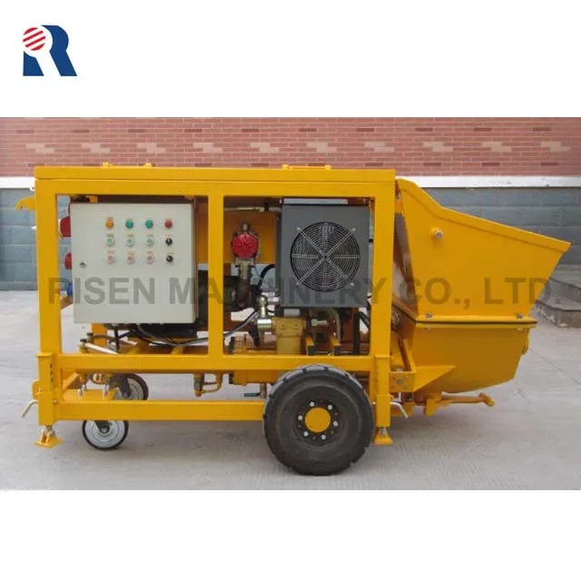 Small Hydraulic Double-piston Concrete Pump / Concrete Grouting Machines - Refractory Grouting Pump