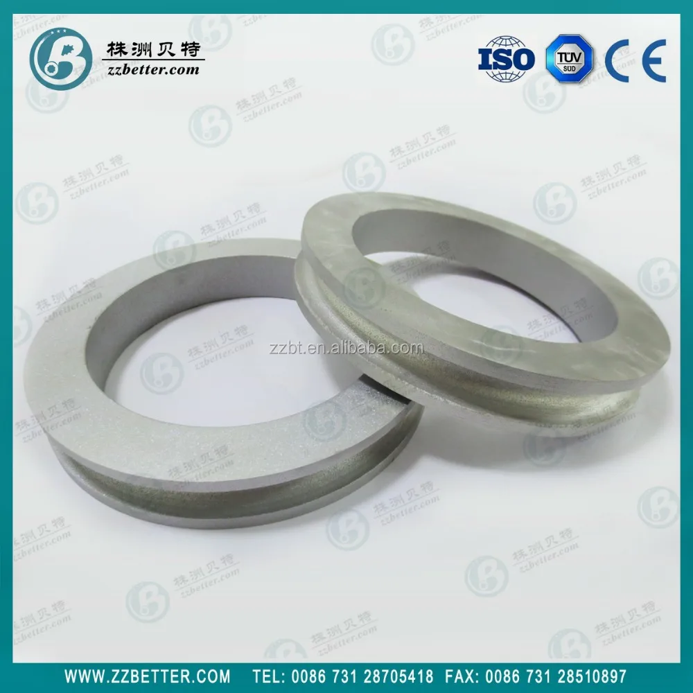 Tungsten carbide rollers cemented carbide rings for steel producing plant