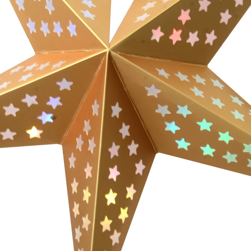 Party Decoration Led Light Paper Star Lantern/ Paper Star Light