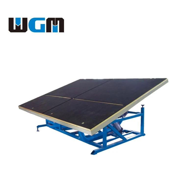 weili hot sale manual glass cutting table
