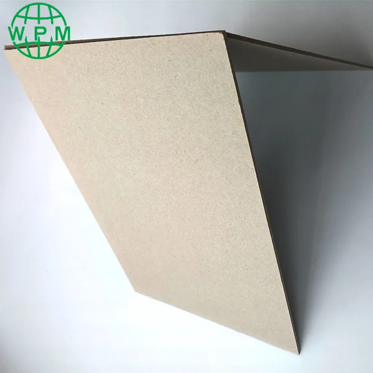 Hot sale high grade anti-curl book binding grey chip board