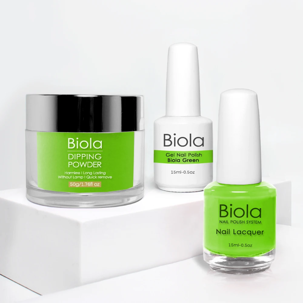 3 in 1 Dipping powder nails system perfect match gel polish and nail lacquer