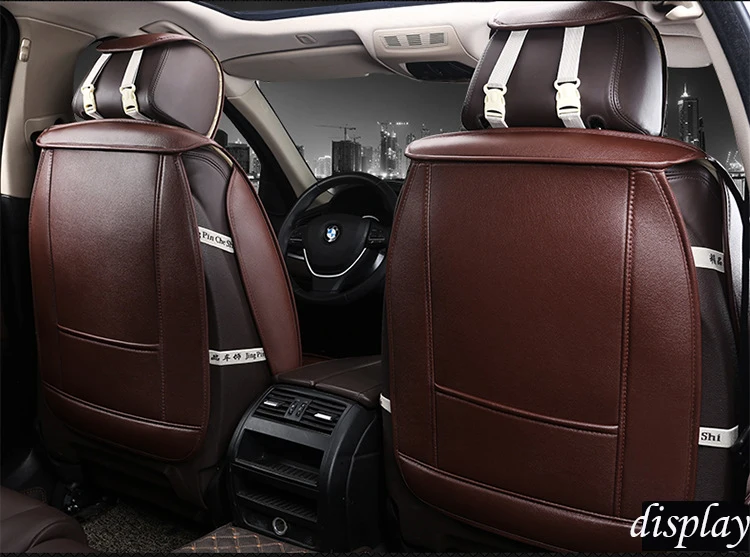 5D Leather Material Universal Seat Cover  and 7pcs No. of Seat Covers Luxury Car Seat Cover