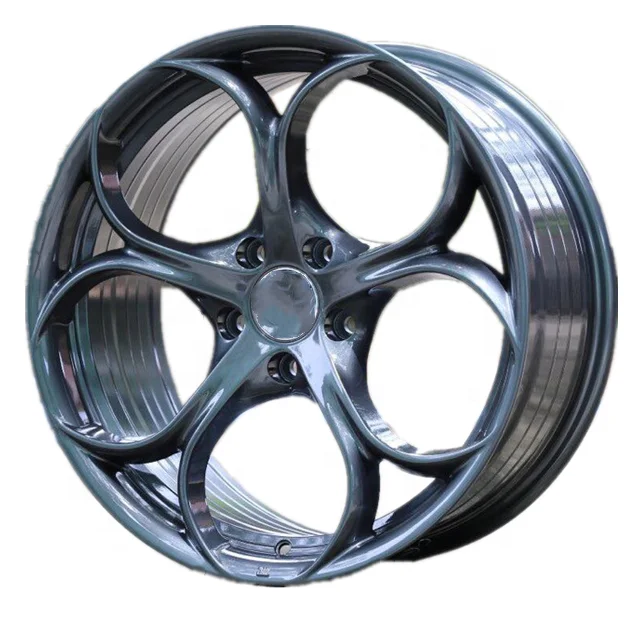 17.18.19 inch 5 holes 5*112 black machine face Aluminum Car Alloy Wheels for Alfa Romeo