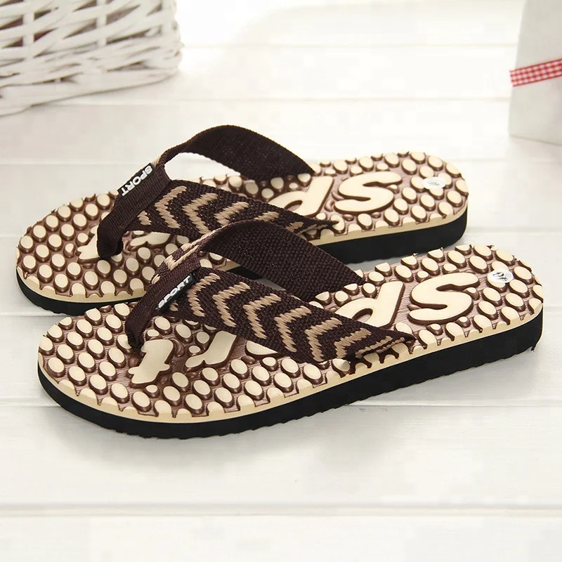 cheap wholesale sailor design beach flip flop Men Slippers