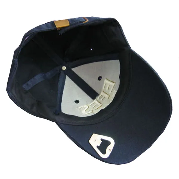 
Wholesale custom mens embroidery bottle opener baseball cap 