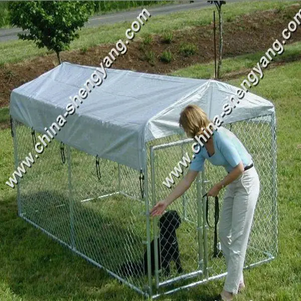 make to order cheap chain link dog kennel(manufactory)