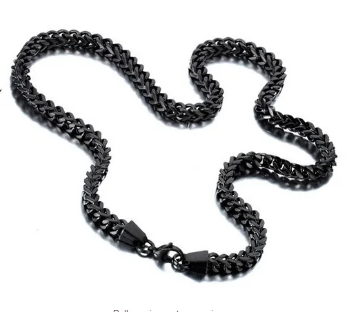 
Wholesale Gold Plated Punk Rock Style Chunky Heavy Wide Stainless Steel Link Chain Necklace 
