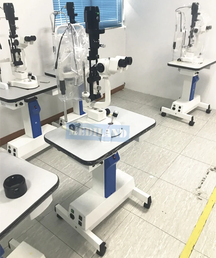 Best selling ML-SL5D Drum 5 Mag. Tower type Slit lamp Halogen and  LED light source is for choice can be upgraded to digital one