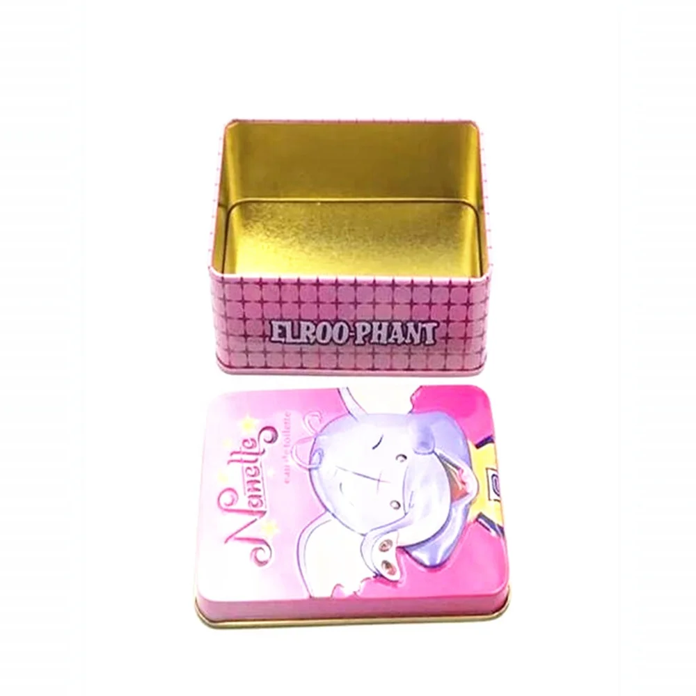 Wholesale metal container playing cards games chess tin box tin can for kids